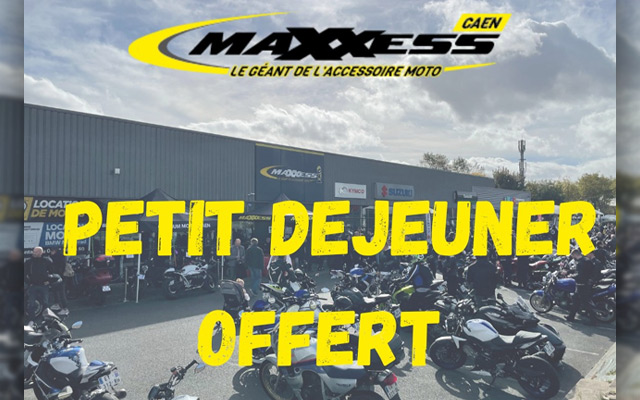 Petit-déjeuner offert chez Maxxess Caen pour les 24h du Mans Moto !  Mary Moto
